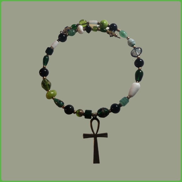 Genuine Obsidian Ankh Choker - Picture 12 of 12